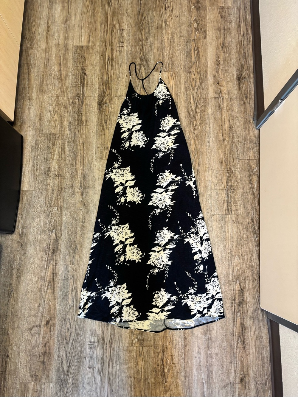 lovestitch Black and White Floral Maxi Dress
